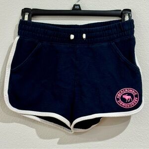 Abercrombie Kids Athletic Blue and White Shorts with Relaxed Fit